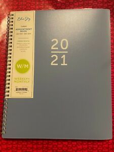 2021 VERTICAL columns Weekly 8x11 appointment book +month @glance desk calendar