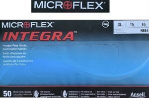 MICROFLEX INTEGRA Powder-Free Nutrille Exam.Gloves/ 50 ct/ sz. XL