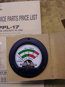 VINTAGE SIMPSON 0-25 AC AMPERES PANEL METER. 15 20A DRILLS