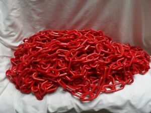 100 ft. of 2&#034; Plastic Red Chain