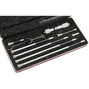 Starrett 823CZ Tubular Inside Micrometer Set with Case, 4-24&#034; Range, .001&#034; NEW