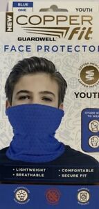 Copper Fit Guardwell Face Protector Youth Mask Blue *NEW*
