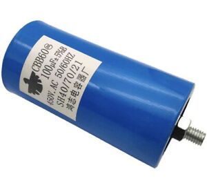 CBB60 Run Capacitor 100uF 250VAC 250V AC 450V AC 50/60Hz Blue UL