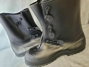 Servus Mens Superfit 12 Black PVC Dual Compound Mid Calf Ridding Boots Size 10