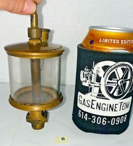 Michigan Lubricator #495 Brass Cylinder OILER Hit Miss Engine Steampunk Antique