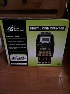 Royal Sovereign Digital 4-Row Electric Coin Sorter - Black