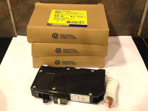 LOT OF 3 SCHNEIDER SQUARE D ARC FAULT CIRCUIT BREAKERS QO115CAFI NEW IN BOX