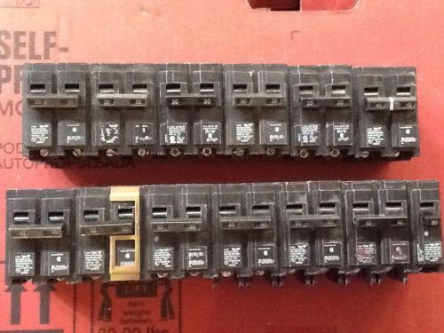 13 ct pcs siemens ite 120 240 volt circuit breakers lot 20 amp thru 60 for sale