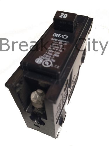 Cutler-Hammer 20 Amp 1 Pole Type BR BR120 Circuit Breaker 240 volt