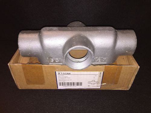 SCI Rigid Conduit Body X150M 1-1/2&#034; Malleable Zinc Plated