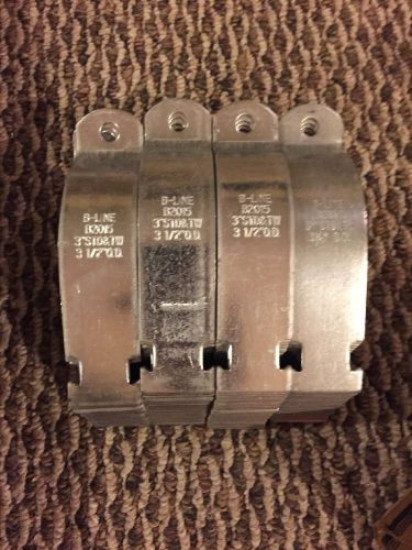 Cooper b-line lot of 49 b2015zn 3-1/2&#034; o.d. - 3&#034; grc or emt clamp w/o hardware for sale