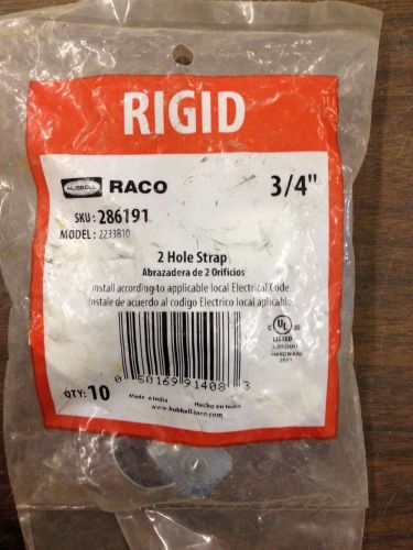 Rigid 3/4&#034; 2 hole strap 286191 model #2233b10, pack of 10 for sale