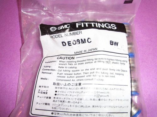 20 SMC FUTUREFLEX DE08MC2 AIR-BLOWN FIBER TUBE COUPLINGS