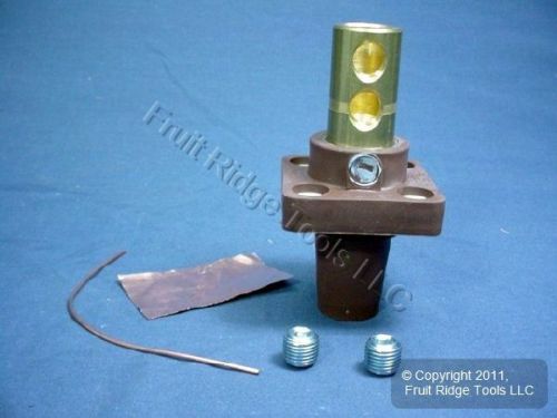 New leviton brown 16 series female cam panel receptacle outlet 400a 600v 16r22-h for sale