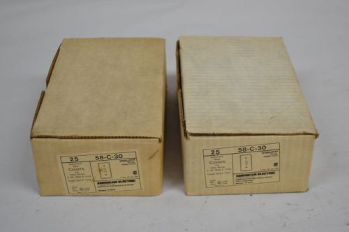 Lot 57 new steel city 58-c-30 american electric toggle switch cover d204116 for sale