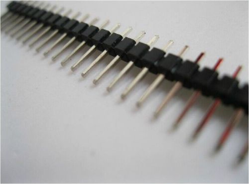 10pcs 1x 40pin 40p male ic single row flat header socket 2.54mm pin pls-40 panel for sale