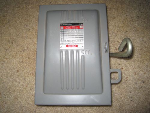New unused 250 volt, 30 amp westinghouse safety switch box for sale