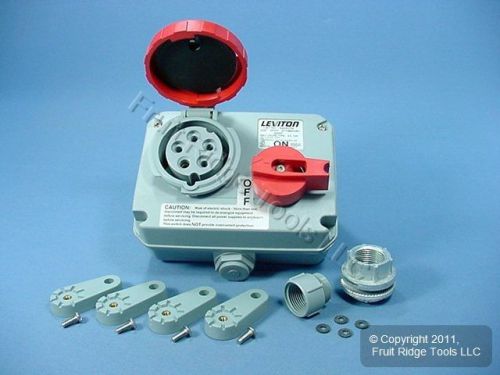 Leviton pin sleeve 20a 277/480v interlock power switch for sale