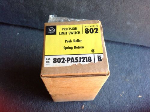Allen Bradley Precision limit switch 802-PASJ218 Series B NOS New Old Stock