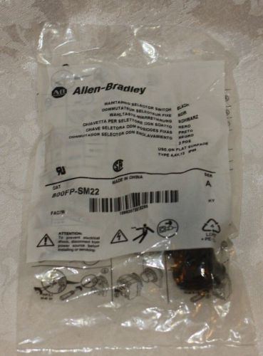 Allen Bradley 800FP-SM22 Maintained Selector Switch Black Type 4, 4X, 13