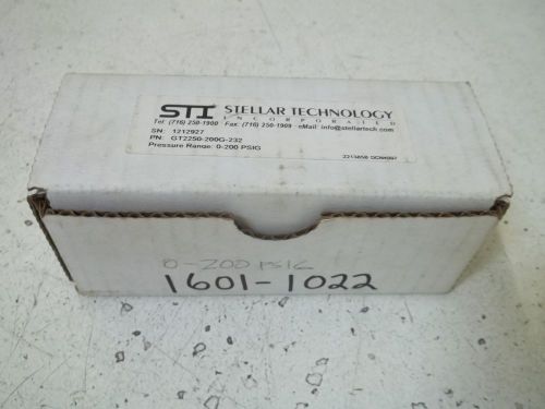 STI GT2250-200G-232 PRESSURE TRANSDUCER *NEW IN A BOX*