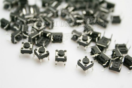 1000pcs dip 4-pin tact 6x6x5mm through-hole tactile push button switch momentary for sale
