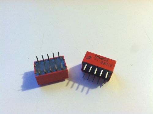 New 2pcs grayhill 76sb05 5 pos piano dip switch for sale