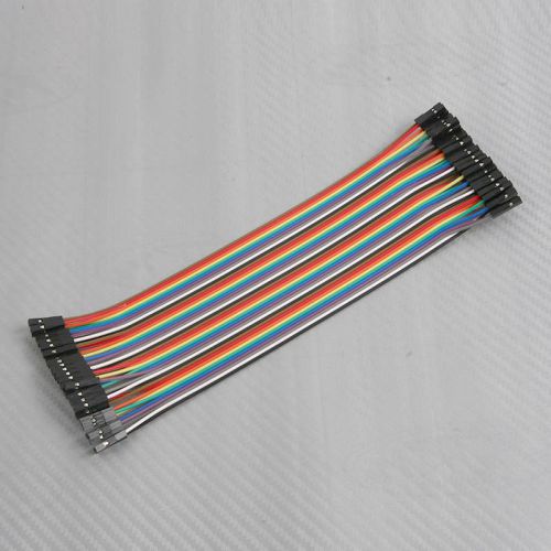 1pcs x 40pcs colorful dupont cables,2.54mm 1p - 1p,20 cm long for sale