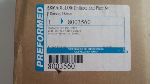 Preformed Armadillo Drillable End Plate Kit 4&#034; Diameter, 2 Section
