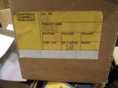 HUBBELL S-341 BOX SMALL GASKETED BOX NEW IN PACKS #A12