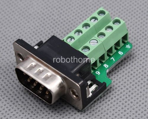 Db9-g9 stable db9 teeth type connector 9pin male adapter terminal module rs232 for sale