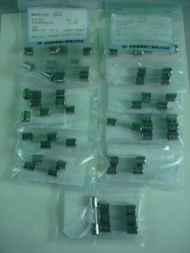 LOT OF 30 GGU-10 250 VOLT-10 AMP FUSES-NEW IN PACKAGES--FREE SHIPPING