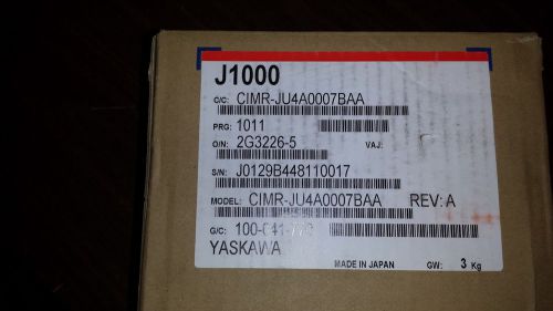 YASKAWA frequency converter CIMR-JB4A0007BAA for industrial machine use
