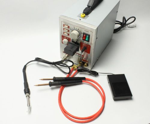 2-in-1 1.5kw spot welder soldering micro-computer pedal control battery 220v for sale