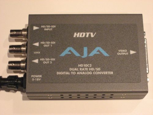AJA HDTV  HD10C2  Dual Rate HD/SD Digital to Analog Converter - Read description