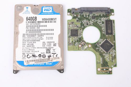 Wd wd6400bevt-22a0rt0 2,5 sata hard drive / pcb (circuit board) only for data for sale