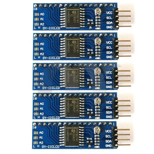 5 serial iic i2c adapter serial interface board module for arduino 1602 2004 lcd for sale