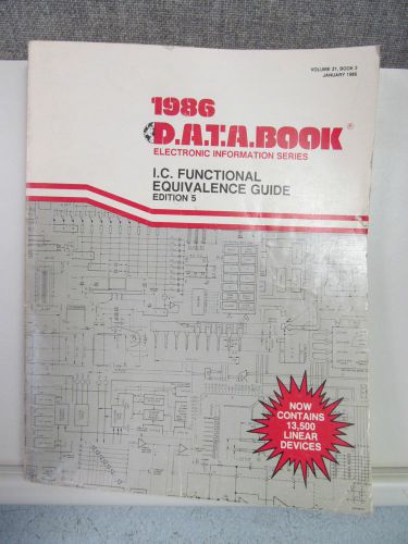DATA BOOK IC FUNCTIONAL EQUIVALENCE GUIDE  EDITION 5  1986