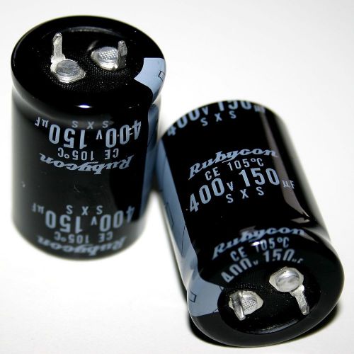 12 x 150uF 400V Rubycon (Japan) SXS Electrolytic Capacitor 105c tube amplifier