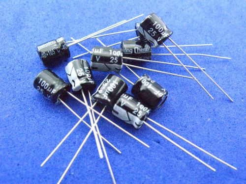 1000PCS   25V   100uF  6*7mm  Electrolytic capacitor