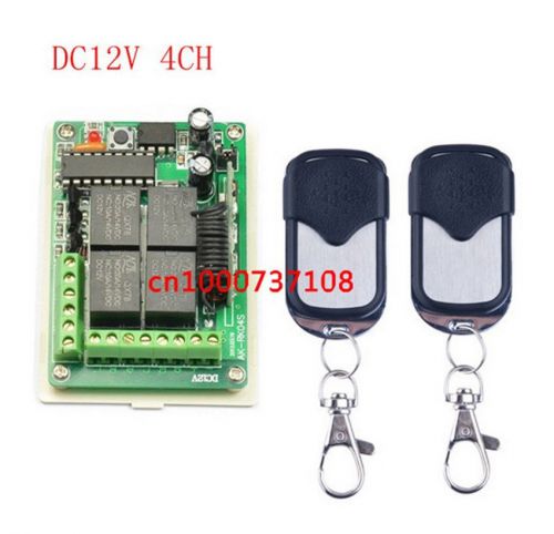 DC 12V 4 CH RF wireless Momentary remote control switch receiver with