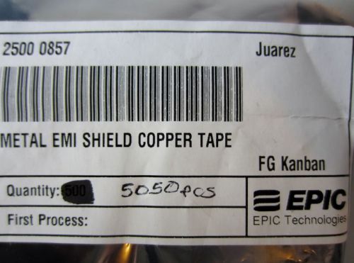 Epic metal emi shield copper tape (5,050 pcs) for sale
