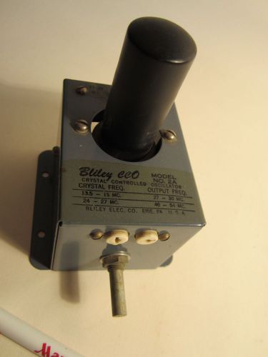 VINTAGE BLILEY CCO 2A CRYSTAL FREQUENCY OSCILLATOR used on military tube radio