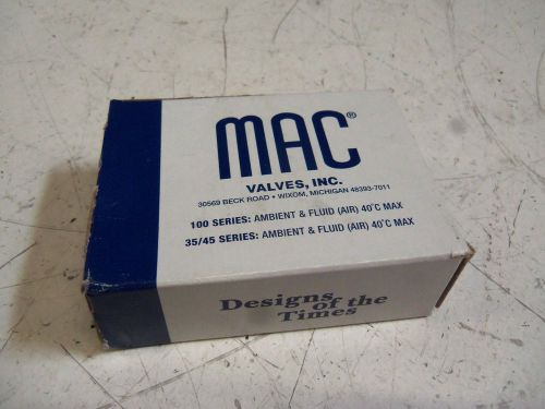 MAC VALVES 45A-L00-DFFJ-3JM SOLENOID VALVE *NEW IN BOX*