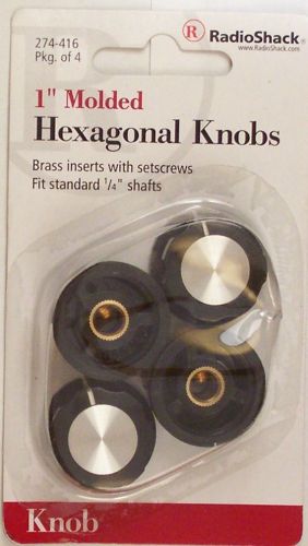1&#034; hexagonal control knobs 4/pk for sale