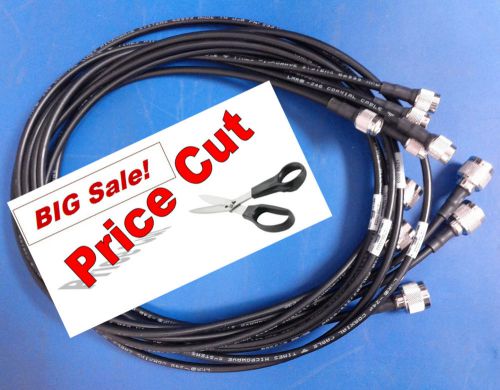 30 x Cable Assy, 1.5M, LM240, TNC to N Type Male - Male ( M-M )  (Lot of 30)