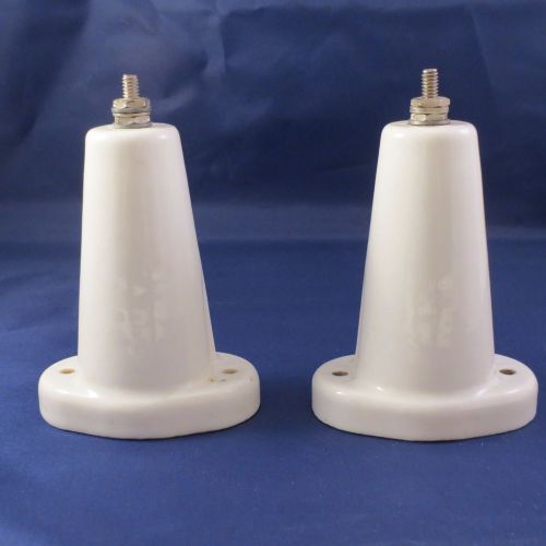 Birnbach Cone Standoff Ceramic Insulator 4450 Ham Radio Porcelain Set of Two