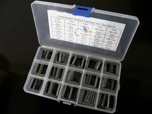 15value Resistor Network 7-pin 8-pin 9-pin Bus Box Kit 100 ohm -1M ohm 20