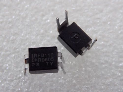 10x IRFD110 1A, 100V, 0.600 Ohm, N-Channel Power MOSFET Transistor