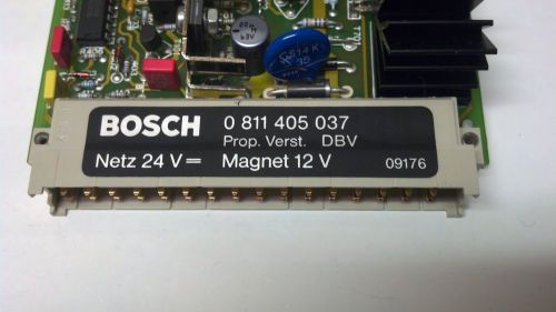 Bosch 0811405037 Amplifier Card with Murrelektronik 63010 Slot Card Holder, New
